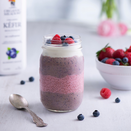 Berry Layered Chia Cup